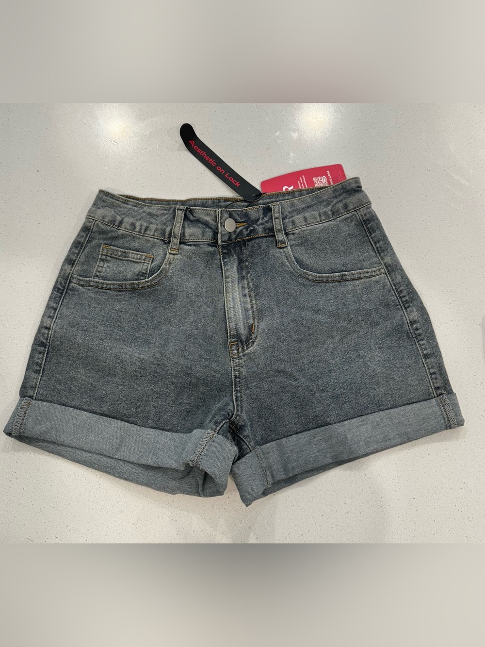 NWT ROMWE Embroidered Floral Denim – Size Medium